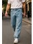 Erkek Yüksek Bel Bol Kesim Baggy Loose Fit Jean PANTOLON-C352 1