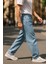Erkek Yüksek Bel Bol Kesim Baggy Loose Fit Jean PANTOLON-C352 5