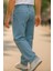 Erkek Yüksek Bel Bol Kesim Baggy Loose Fit Jean PANTOLON-C352 7