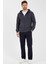 Antrasit Kapüşonlu Regular Fit Hırka Düz Paça Erkek Eşofman Takımı 1