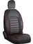Renault Megane 1 Deri Oto Koltuk Kılıfı Ön Arka Set Siyah Kırmızı Original Seri Scr 4