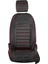 Seat Cordoba Deri Oto Koltuk Kılıfı Ön Arka Set Siyah Kırmızı Original Seri Scr 5