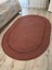 Lotus Jüt Hasırlı El Örgüsü Kilim – Doğal Dokulu, Oval Formlu Dekoratif Tasarım 1