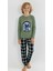 Erkek Çocuk Uzun Kollu %100 Pamuklu Pijama Takımı Astro Pilot 1