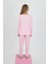 Kız Çocuk Uzun Kollu %100 Pamuklu Düğme Detaylı Pijama Takımı Alright 5
