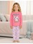 Kız Çocuk Uzun Kollu %100 Pamuklu Pijama Takımı Unicat 2