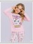 Kız Çocuk Uzun Kollu %100 Pamuklu Pijama Takımı Unicat 3