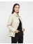 Kadın Çıtçıt Düğmeli - Suni Deri - Ceket -Günlük Kullanım - Blazer Gömlek Yaka - Çift Cepli 1