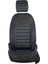 Opel Astra J Hb Deri Oto Koltuk Kılıfı Ön Arka Set Siyah Mavi Original Seri Scr 5