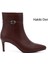 Kadın Bordo Platinum Fermuarlı İnce Topuklu Hakiki Deri Bot 1