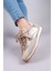 SALTA Çift Bağcıklı Garnili Sneakers BEJ 8
