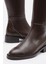 Bestyle Rider Series Uzun Acı Kahve Gerçek Deri Fermuarlı Baldır Lastikli Çizme 10