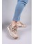 SALTA Çift Bağcıklı Garnili Sneakers BEJ 1