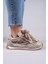 SALTA Çift Bağcıklı Garnili Sneakers BEJ 5