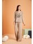 Kadın Kahverengi Pijama Takımı 28035 1