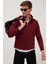 Erkek 3'lü Paket Siyah-Bordo-Açık Kahve Slim Fit Dar Kesim Fermuarlı Dik Yaka Triko Kazak 2