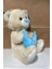 Oyuncak Peluş Sevimli Uyku Arkadaşı Aydedeli Ayıcık 26 cm 2