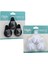 3pcs Lılyum Askı Siyah - Beyaz Plastik Yapışkanlı Montaj (5148) 1