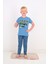 Erkek Çocuk 3'lü %100 Pamuklu 10-11-12 Yaş Pijama Takımı MODEL:104 4