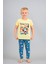 Erkek Çocuk 3'lü %100 Pamuklu 1-2-3 Yaş Pijama Takımı MODEL:113 2