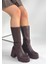 Eyesof Moki Kahverengi Cilt Topuklu Çizme 3