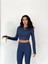 Slim Fit Yüksek Bel Toparlayıcı Crop Kadın 2’li Tayt Takım 1