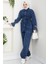 Taşlı Ceket Pantolon Kot Ikili Takım 1639 - Mavi 4