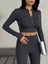 Slim Fit Yüksek Bel Toparlayıcı Crop Kadın 2’li Tayt Takım 3