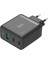 BX3P65G 65W Gan Qualcom 4.0 2*type-C &amp; Usb-A 3 Portlu, MacBook Pro/air, iPad Air/pro, iPhone 16/15/14/14 Pro Max iPhone /13/13 Pro Max, Galaxy S24/S23/S22/S21 Uyumlu BX-3P65G 1