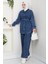 Ceket Pantolon Kot Ikili Takım 1637 - Mavi 1