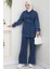 Ceket Pantolon Kot Ikili Takım 1637 - Mavi 4
