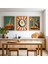 Ahşap Çerçeveli 3'lü Poster Tablo Seti | Modern Stil Minimal Duvar Dekoru 1