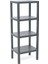 4 Raflı Gri Modüler Ünite Plastik 38X29X100 cm (5148) 1