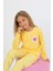 Kız Çocuk Uzun Kollu %100 Pamuklu Düğme Detaylı Pijama Takımı Alright 1