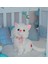 Peluş Sesli Beyaz Miyavlayan Van Kedisi 33 cm Kedi 1