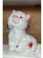Peluş Sesli Beyaz Miyavlayan Van Kedisi 33 cm Kedi 5