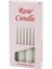 4pcs - Kalın Çap=2cm - UZUNLUK=15CM Beyaz Klasik Market Mum (5148) 1