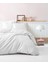 Çift Kişilik Saten Nev Takımı Elegante Stripe Beyaz 1