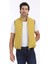 Sarı Regular Fit Dik Yaka Casual Dokuma Spor Yelek 7