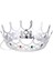Taşlı Rönesans Kraliyet Gümüş Renk Kraliçe Tacı 2