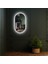 60X45 cm Gün Işığı LED Dekoratif Banyo Aynası 2