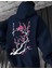 Büyük Beden Özel Tasarım Kapüşonlu Pembe Kiraz Çiçeği Sırt Baskılı Japon Stil Erkek Sweatshırt 1