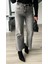 Gri Yıkamalı Likralı Straight Jean 2