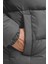 Jjmaze Puffer Collar Grı Erkek Mont 4