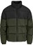 Jjmaze Puffer Collar Haki Erkek Mont 2