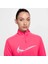 Swoosh Dri-Fıt 1/4-Zip Running Mid Layer Pembe Kadın Çeyrek Fermuar Antreman Üstü 5