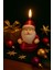 3’lü Yılbaşı Temalı Masa ve Ev Dekoru Noel Baba Kozalak ve Çam Ağacı Temalı Mum yılbaşı Hediye Seti 5