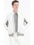 Beyaz Regular Fit Dik Yaka Casual Dokuma Mont 8