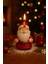 Yılbaşı Ortam Işığı Rustik Dekor Noel Baba Figürlü mum El Yapımı Doğal Noel Baba mum Hediye 9x6 cm 3