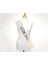 Beyaz Gümüş Bride To Be Simli Kuşak Kemer 10 cm 2